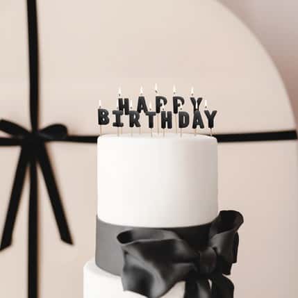 Crne svjećice Happy birthday, slika 2