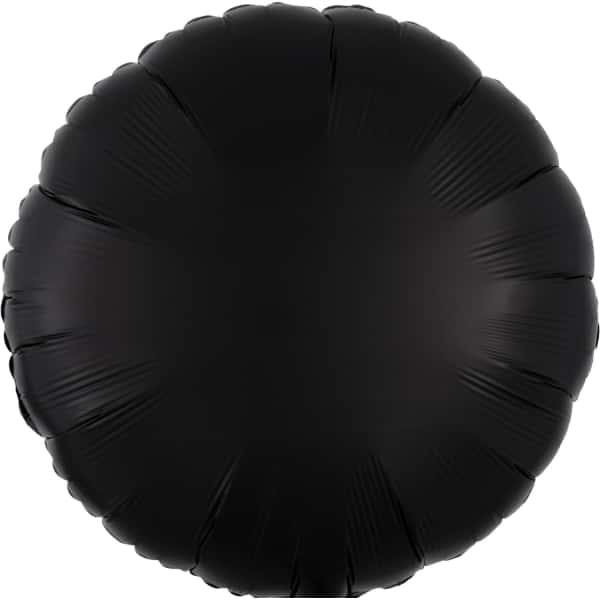 Black silk balon u obliku kruga