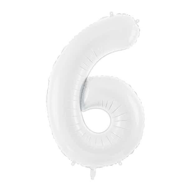 Bijeli balon broj 6