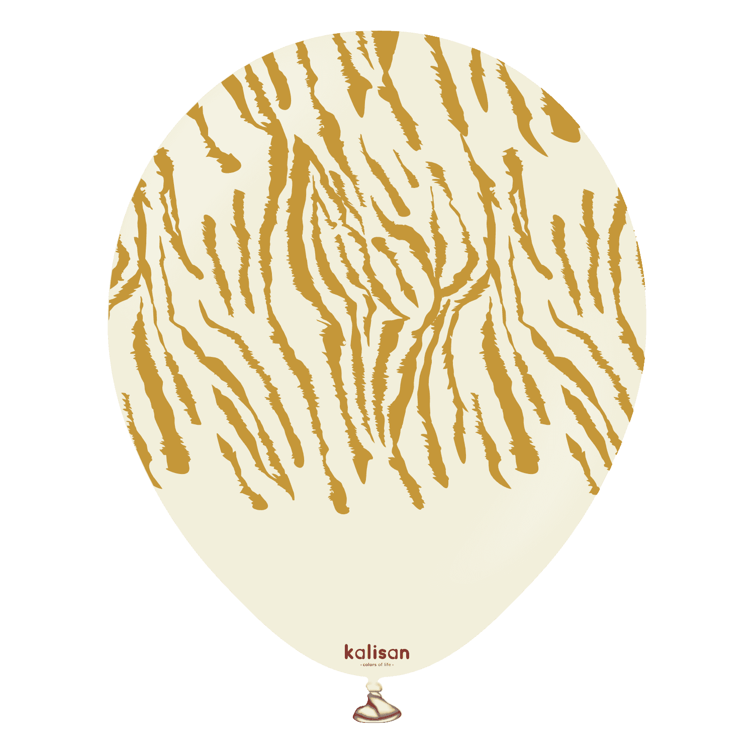 Balon Safari tiger White sand 12"