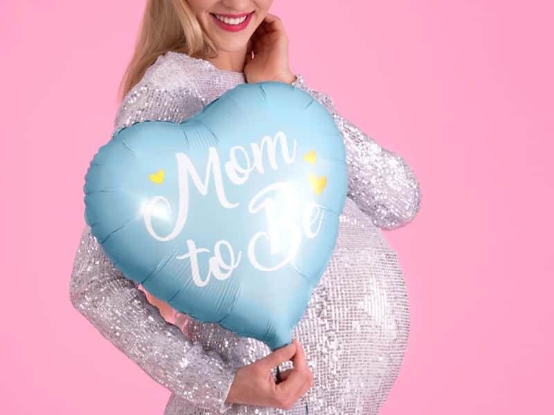Balon Mom to be plavi, slika 2