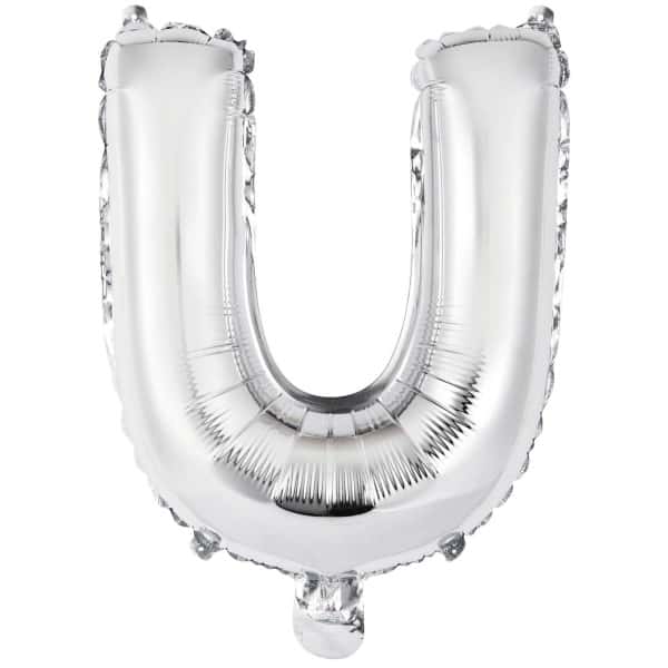 Srebrni balon slovo U
