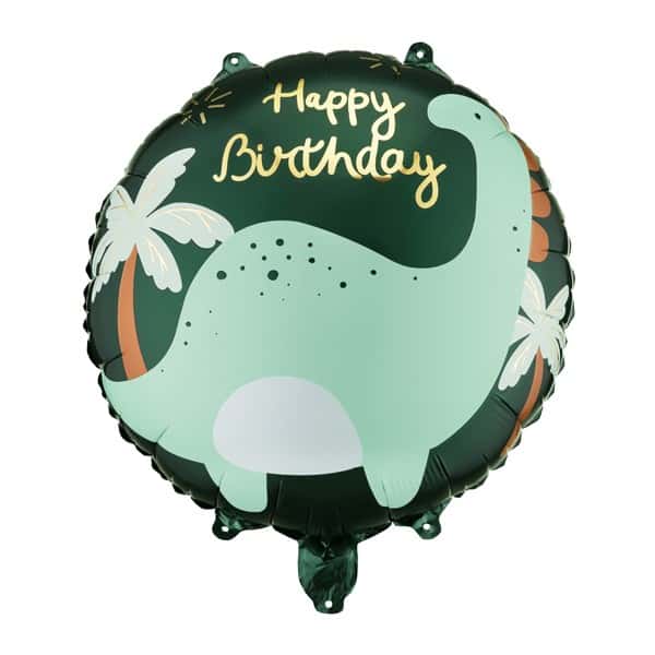 Balon Happy birthday dinosaurus
