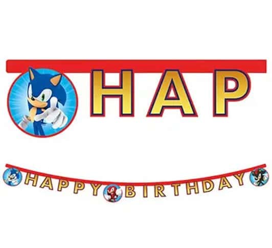 Sonic Speed "Happy Birthday" baner