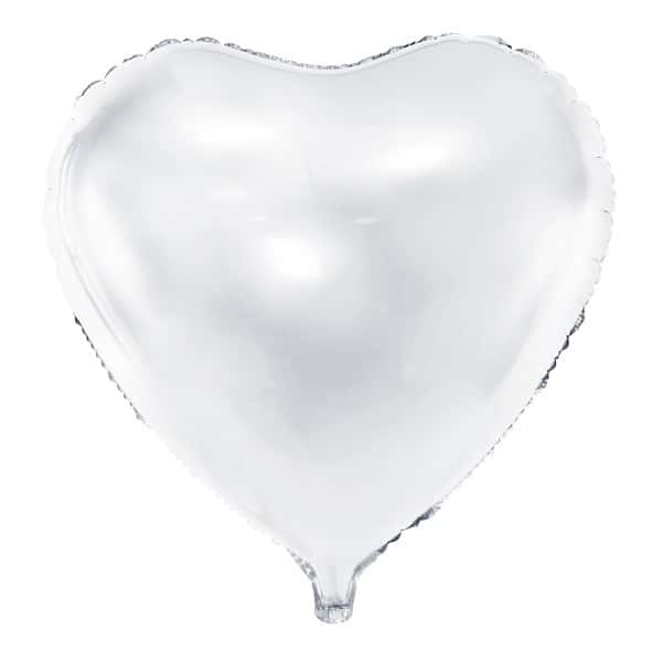 Balon srce bijelo