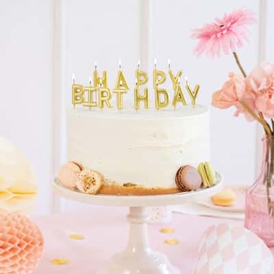 Zlatne svjećice Happy birthday, slika 2