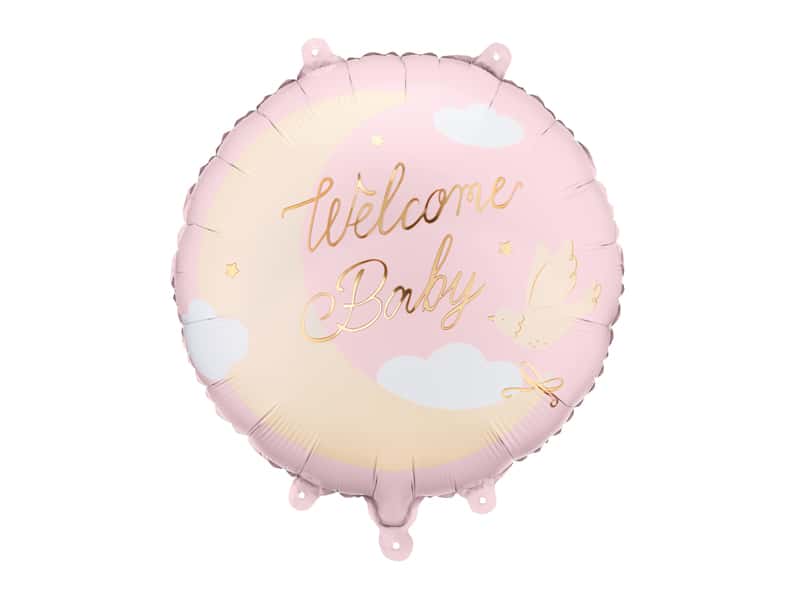 Balon Welcome baby rozi