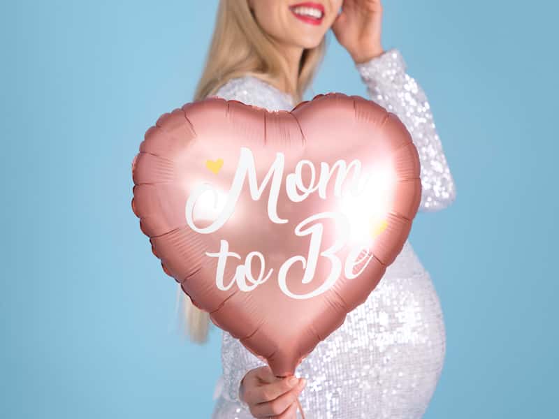 Balon Mom to be rozi, slika 2