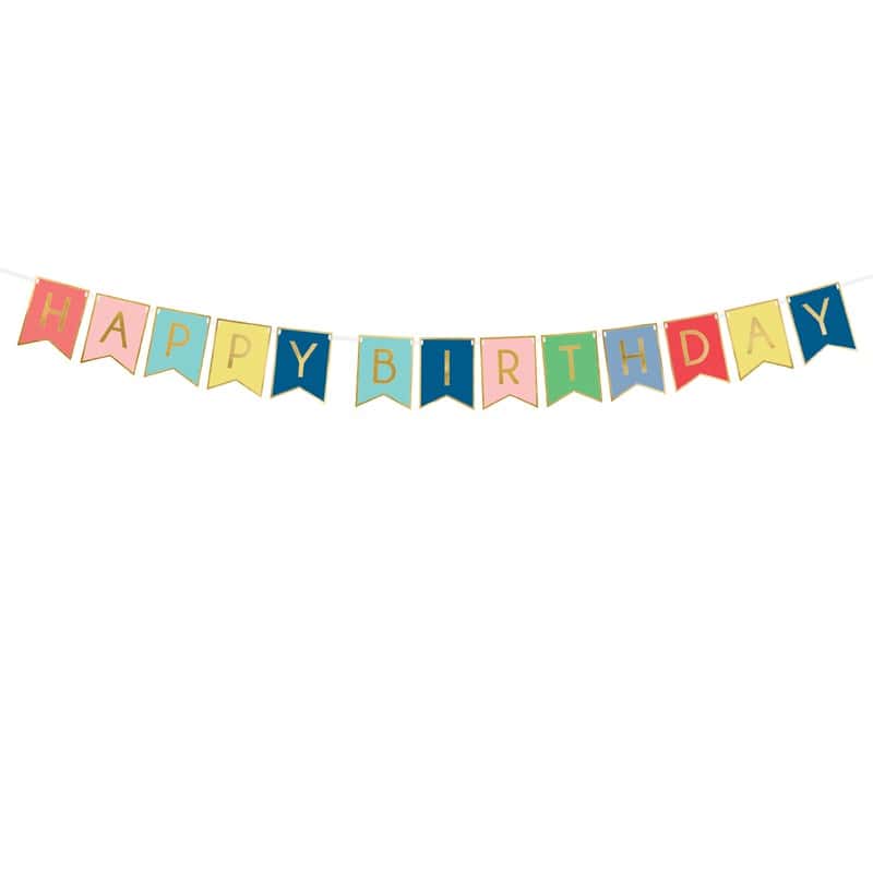 Šareni baner happy birthday