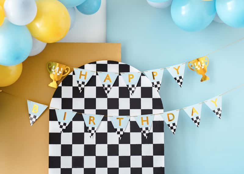 Baner Happy birthday autići, slika 2