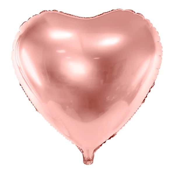 Rose gold balon u obliku srca