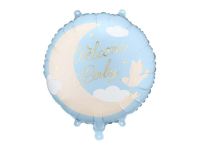 Balon Welcome baby plavi