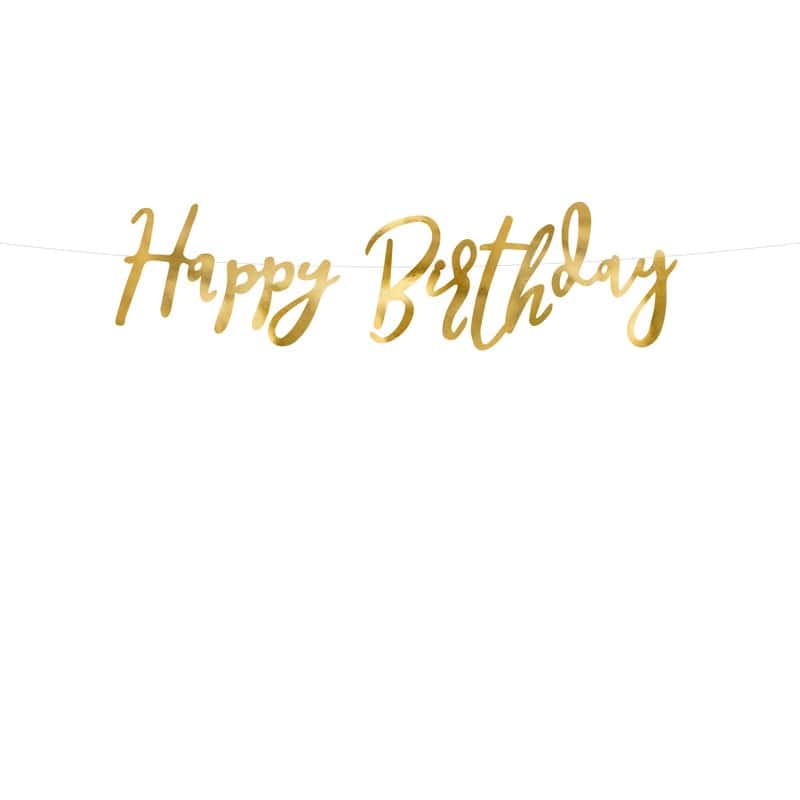 Happy birthday zlatni baner