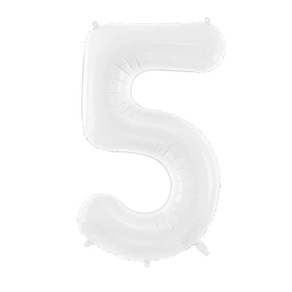 Bijeli balon broj 5