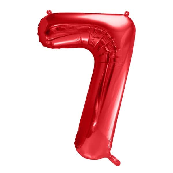 Crveni balon broj 7