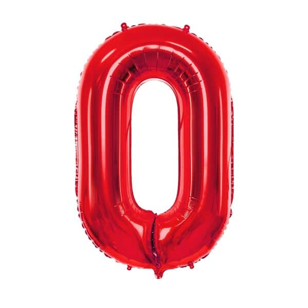 Crveni balon broj 0