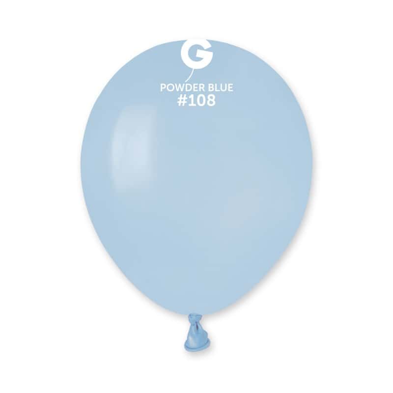 Balon Powder blue 5"