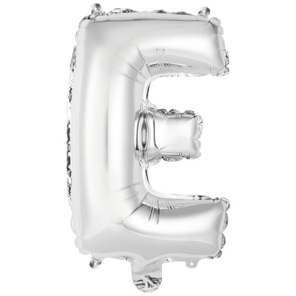 Srebrni balon slovo E 1