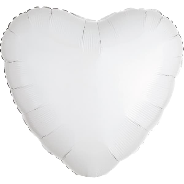Bijeli balon u obliku srca 1