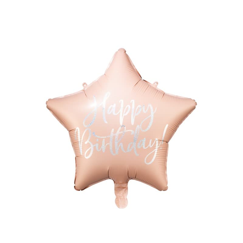 Balon HBD svijetlo rozi 1