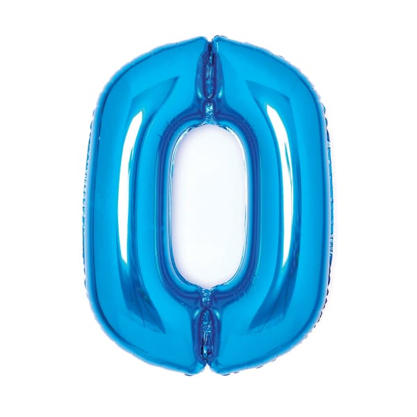 Plavi balon broj 0 1