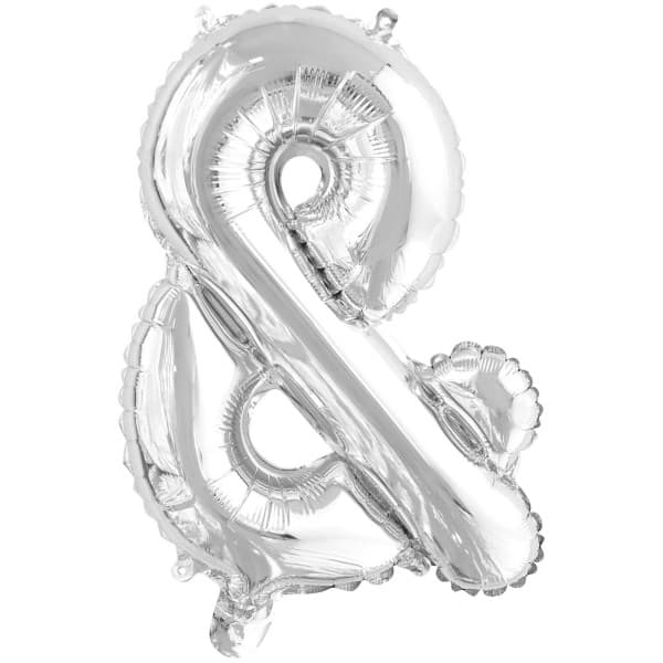 Srebrni balon slovo & 1