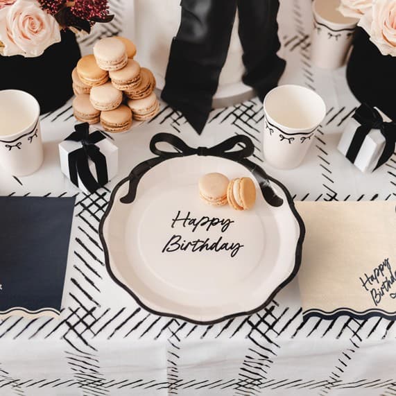Salvete sa mašnicama Happy Birthday 3