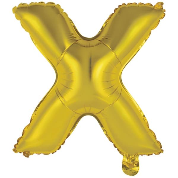 Zlatni balon slovo X 1