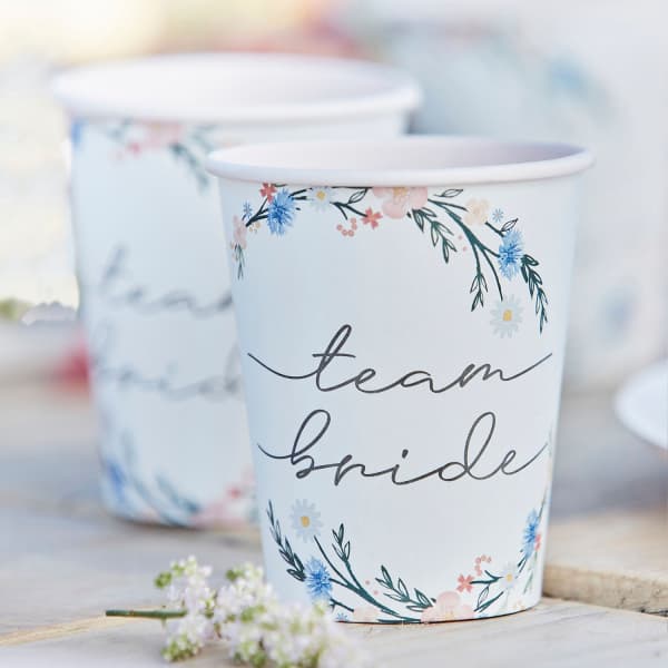 Boho team bride čaše 2