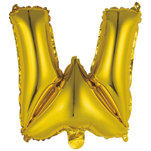 Zlatni balon slovo W 1