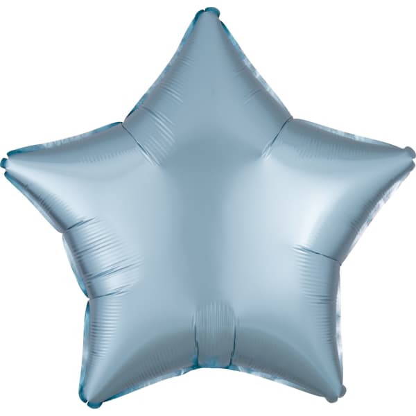 Pastel blue silk balon u obliku zvijezde 1