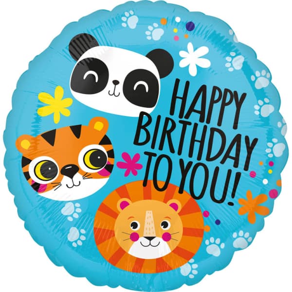 Balon HBD Lion Tiger and Panda 1