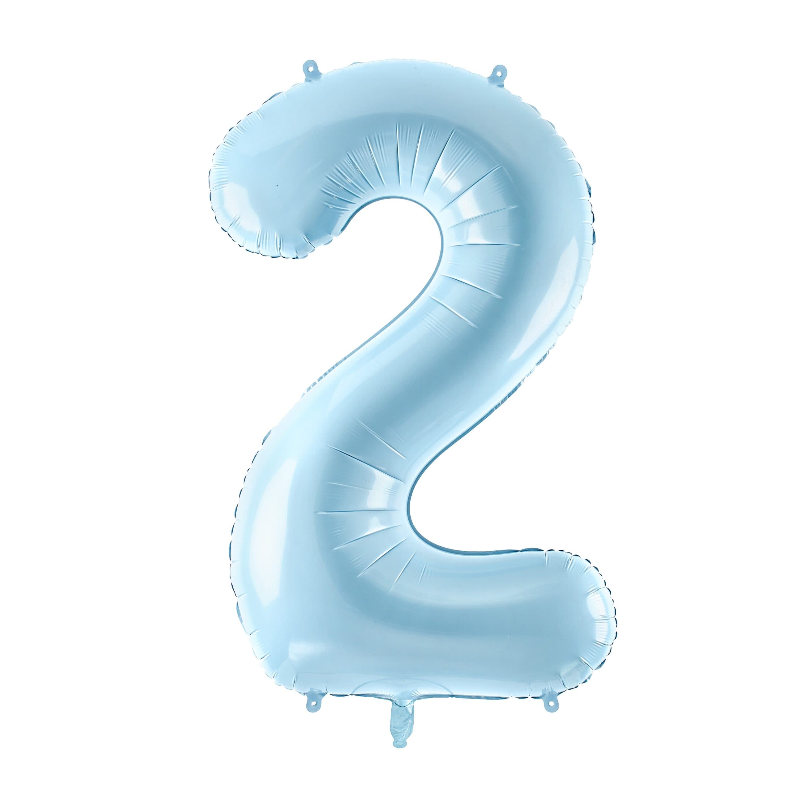 Pastel plavi veći balon broj 2 1