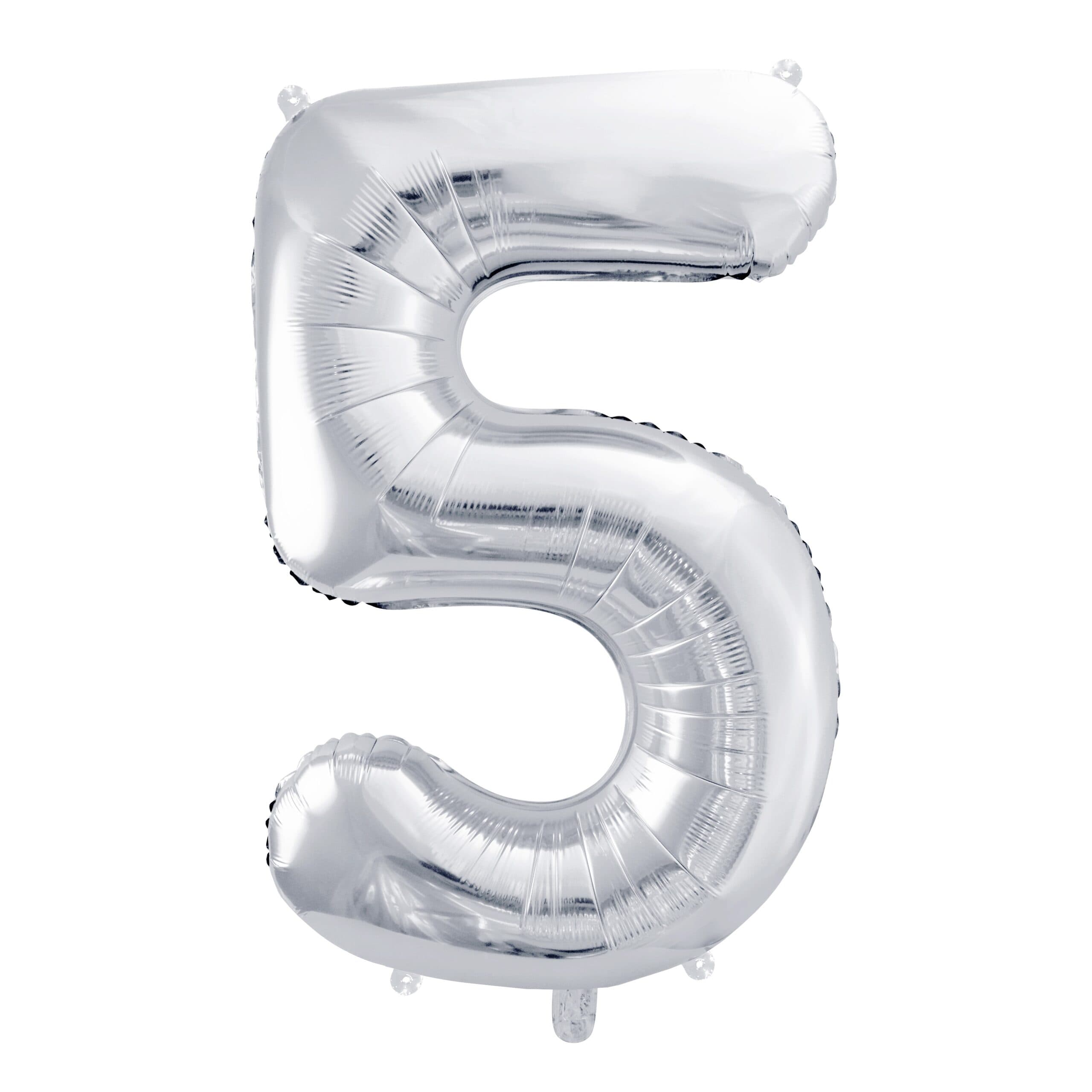 Srebrni veći balon broj 5 1