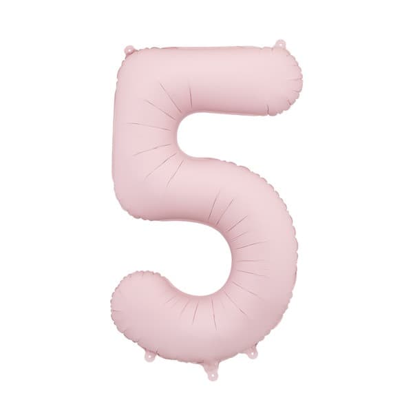 Svijetlorozi balon broj 5 1