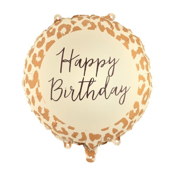 Balon HBD leopard print 1