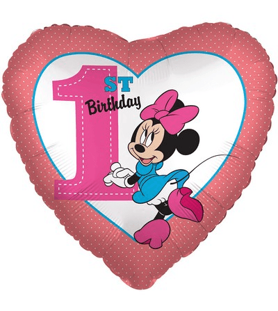 Balon Minnie 1st Birthday 1