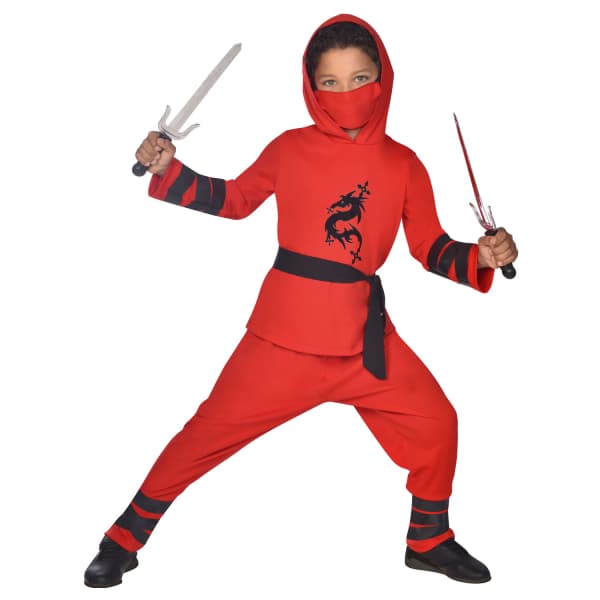 Kostim Ninja Warrior crveni 10 - 12 godina 1