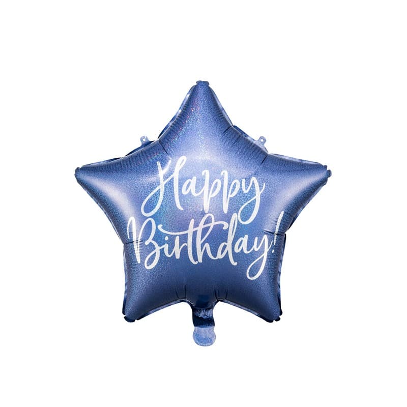 Balon HBD plavi 1