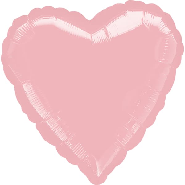 Pastel pink balon u obliku srca 1
