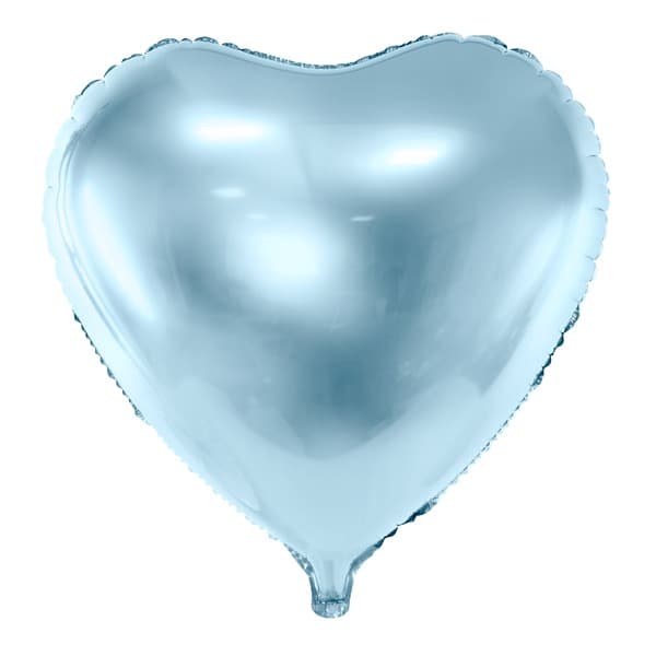 Svijetloplavi balon u obliku srca 1