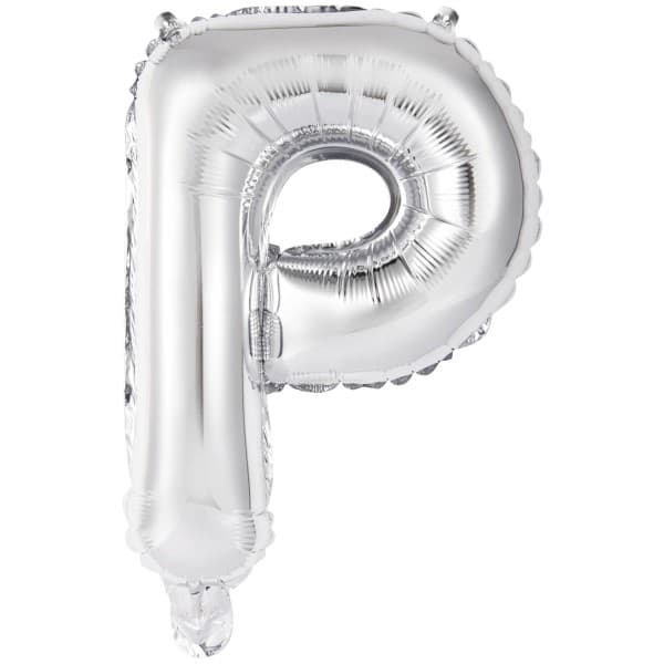 Srebrni balon slovo P 1