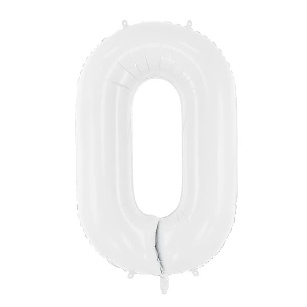 Bijeli balon broj 0 1