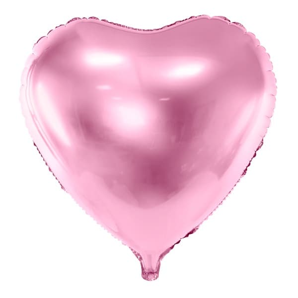 Svijetlorozi balon u obliku srca 1