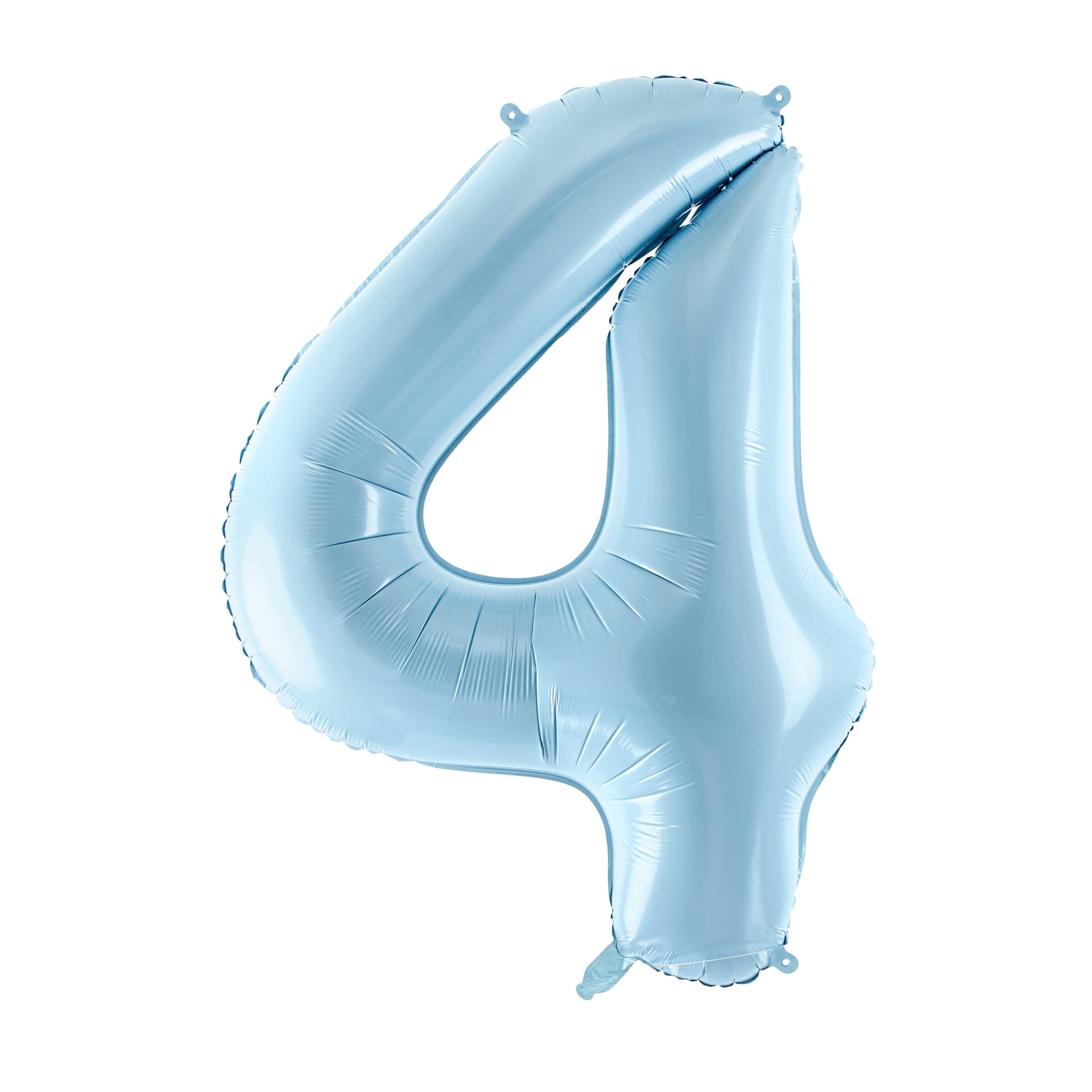 Pastel plavi veći balon broj 4 1