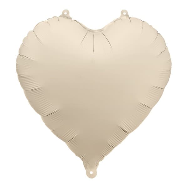 Bež balon u obliku srca 1