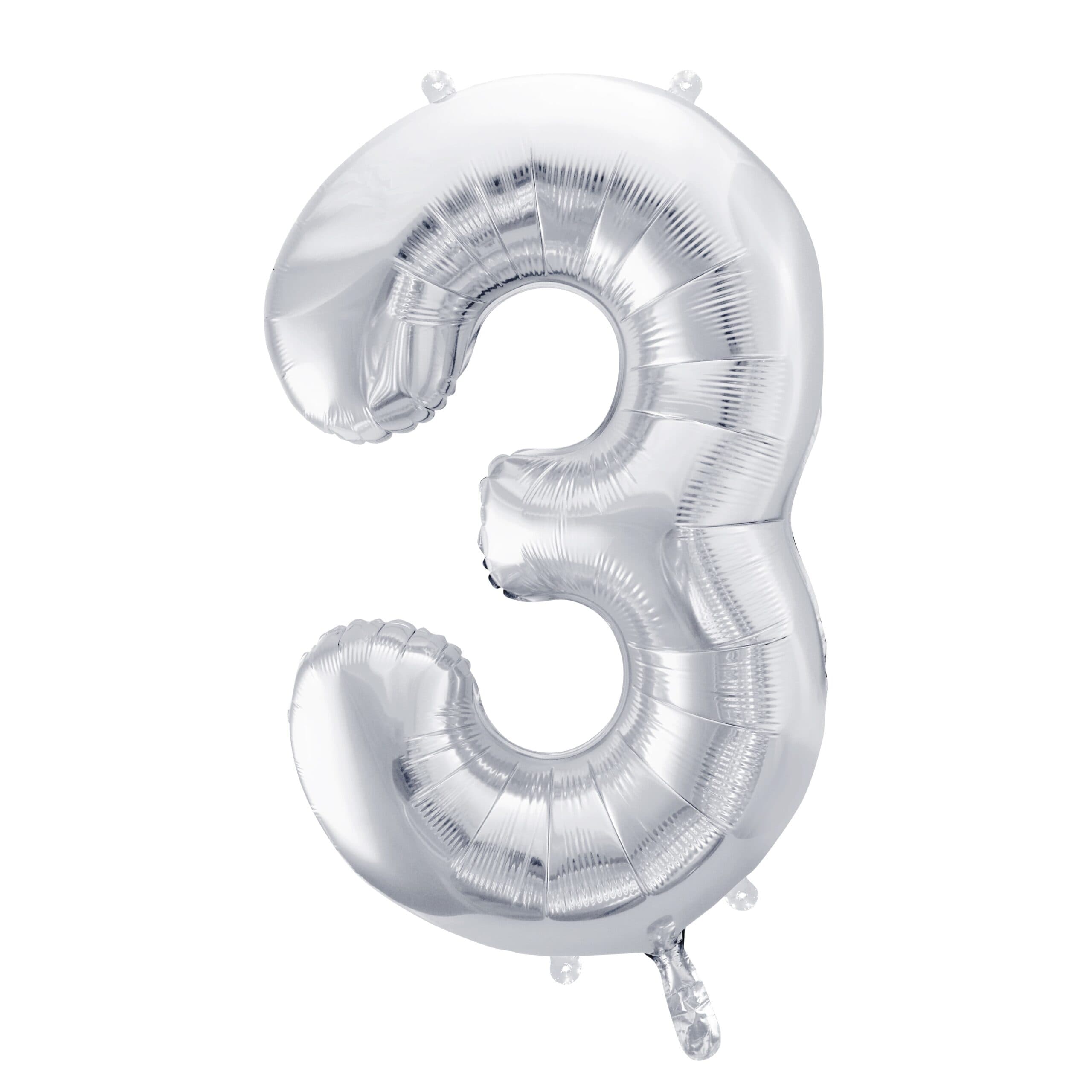 Srebrni veći balon broj 3 1