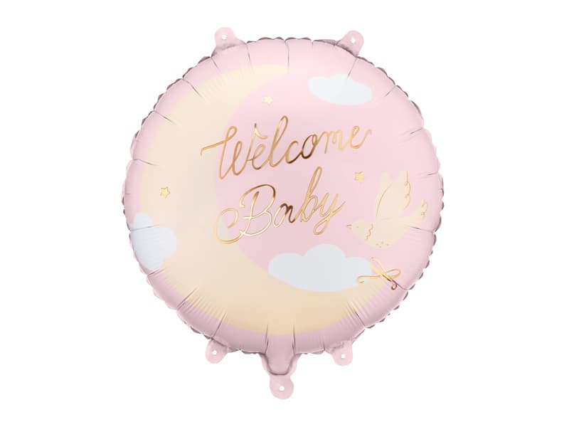 Balon Welcome baby rozi 1