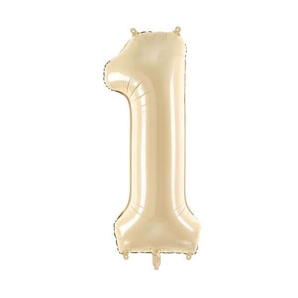 Bež balon broj 1 1