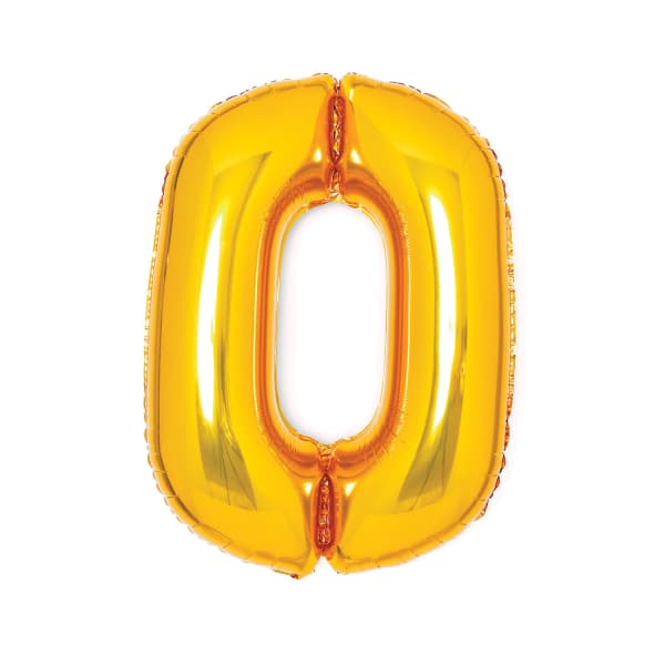 Zlatni balon broj 0 1